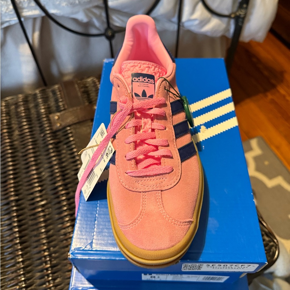 Adidas Pink and Blue Women's Sneakers